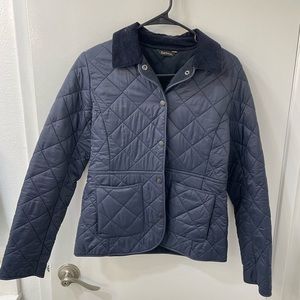 Barbour Quilted Jacket Snap in Navy - Women’s US 4